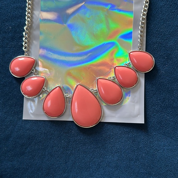 Coral and Silver Necklace - Picture 3 of 6